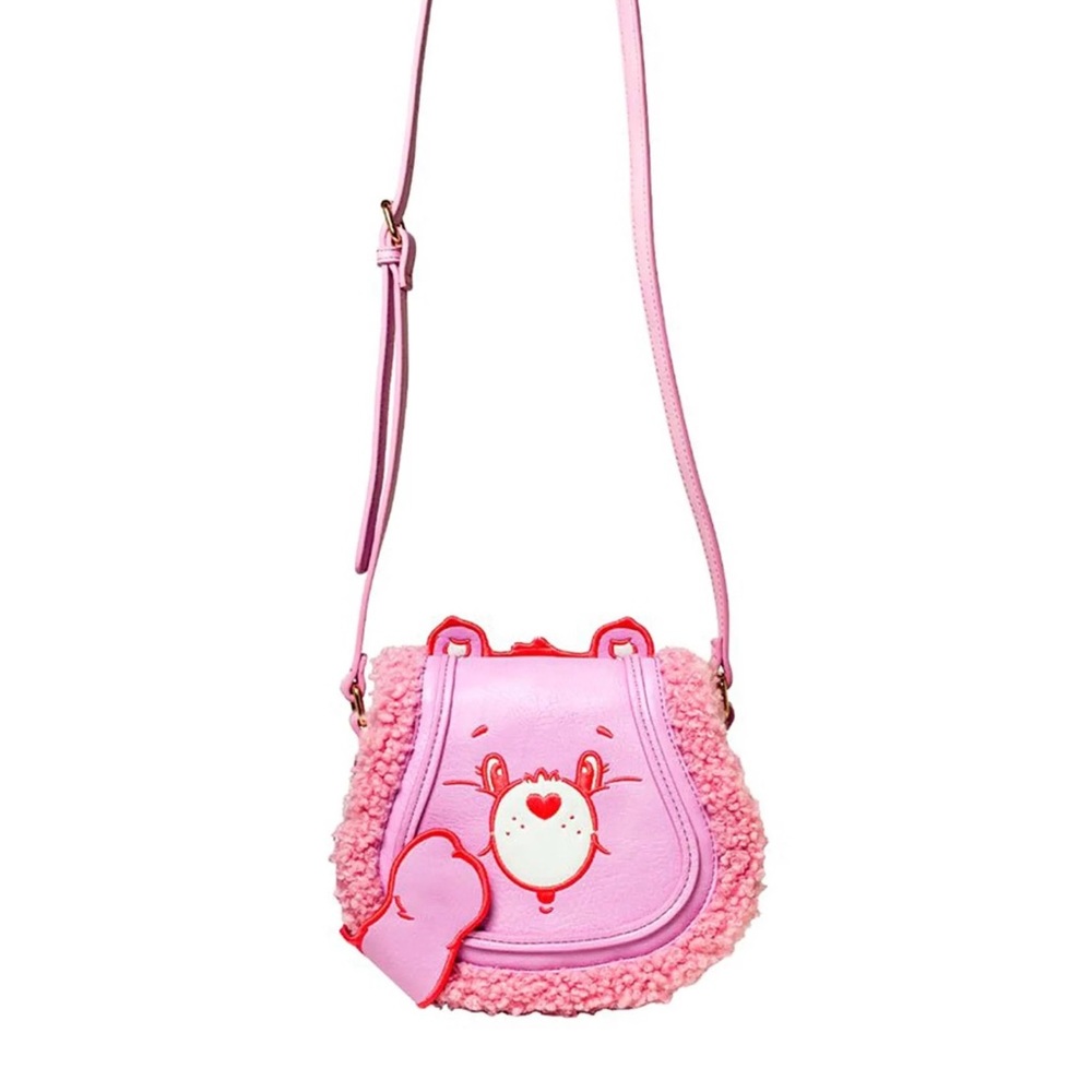 Danielle Nicole Care Bears Love-A-Lot Bear Crossbody Handbag